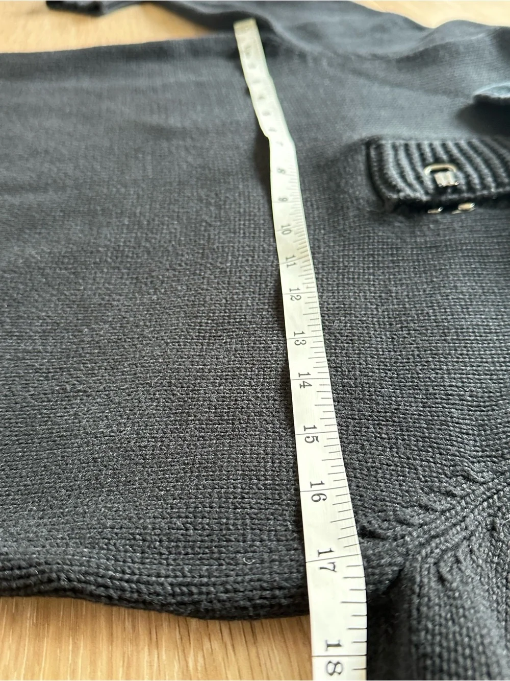 Lauren Ralph Lauren Black Crewneck Toggle Pullover Sweater W/ Clasps Preppy